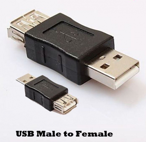 USB Male to Female Adapter Converter